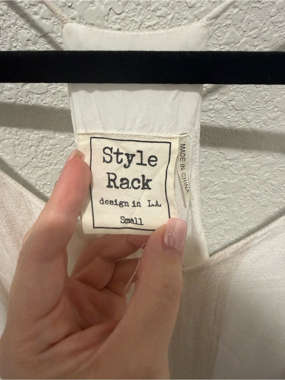 Style Rack Cream Spaghetti Strap Cami - Picture 2 of 3